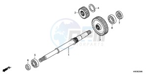 TRX500FEC drawing FINAL SHAFT