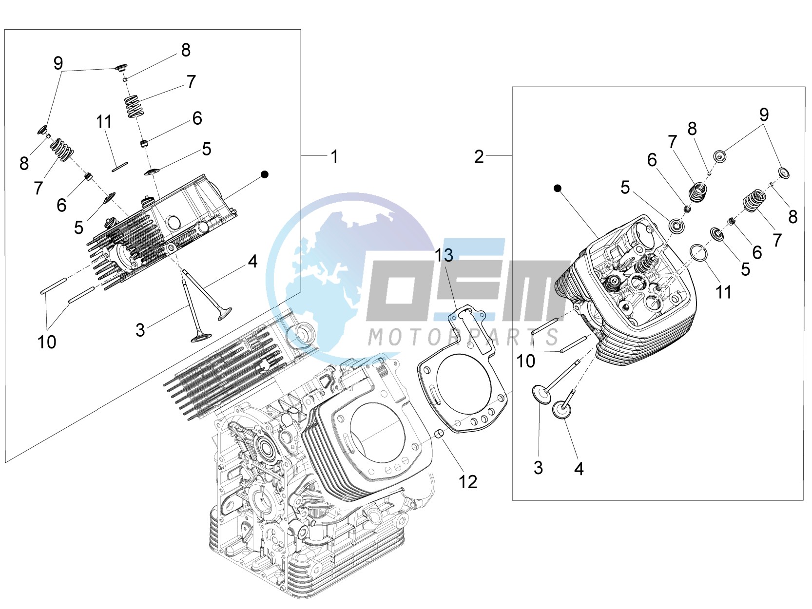 Cylinder head - valves