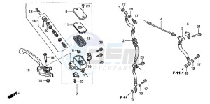 VFR800FI drawing FR. BRAKE MASTER CYLINDER