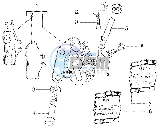 Front brake caliper