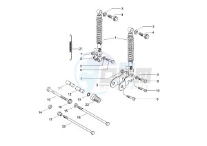 X8 125 drawing Rear Damper