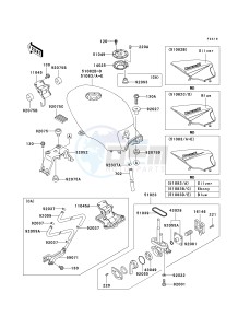 EX 500 D [NINJA 500R] (D10-D12) [NINJA 500R] drawing FUEL TANK