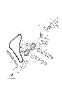 YZF-R25 249 (1WD9) drawing CAMSHAFT & CHAIN