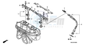 CBR600RA9 France - (F / ABS CMF) drawing FUEL INJECTOR