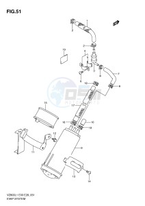 VZ800 (E3-E28) MARAUDER drawing EVAP SYSTEM (VZ800L1 E33)