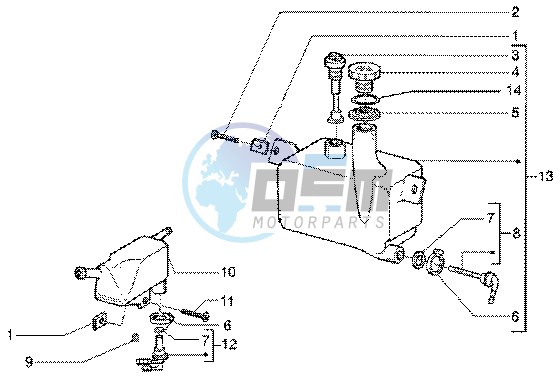 Oil mix tank-degaser