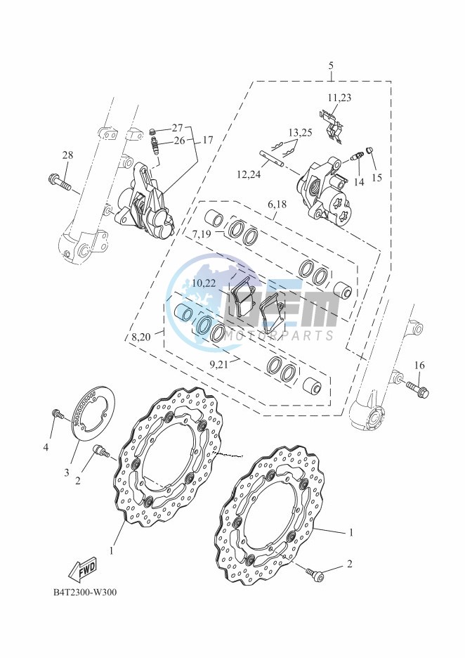 FRONT BRAKE CALIPER