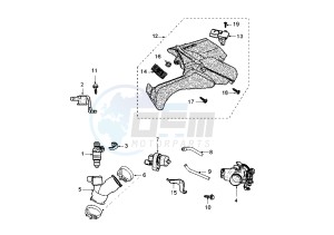 JET FORCE - 125 cc drawing INJECTION SYSTEM