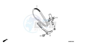 TRX250TEA Australia - (U / EC) drawing CAM CHAIN/TENSIONER