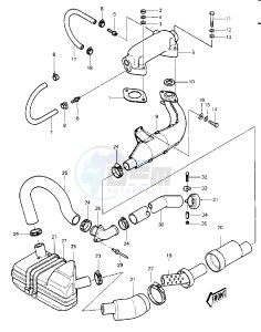 JS 440 A [JS440] (A11-A14) [JS440] drawing MUFFLER-- JS440-A11_A12_A13- -