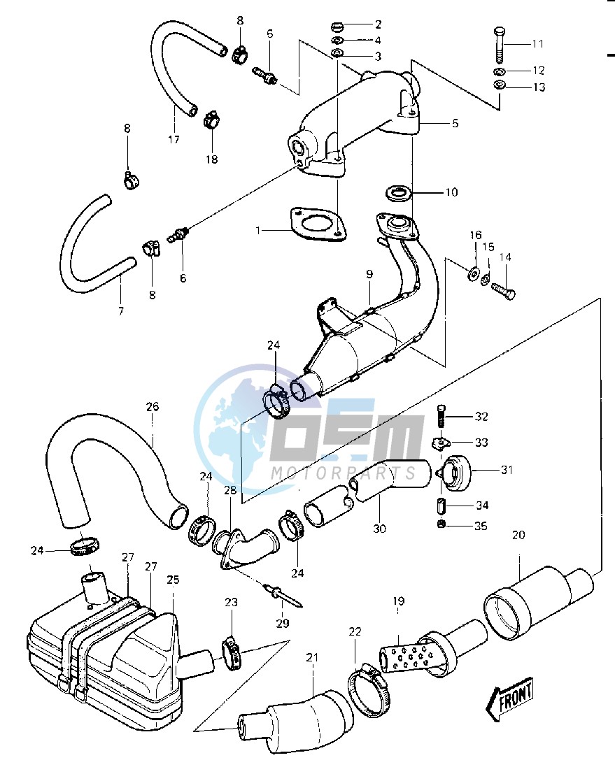 MUFFLER-- JS440-A11_A12_A13- -