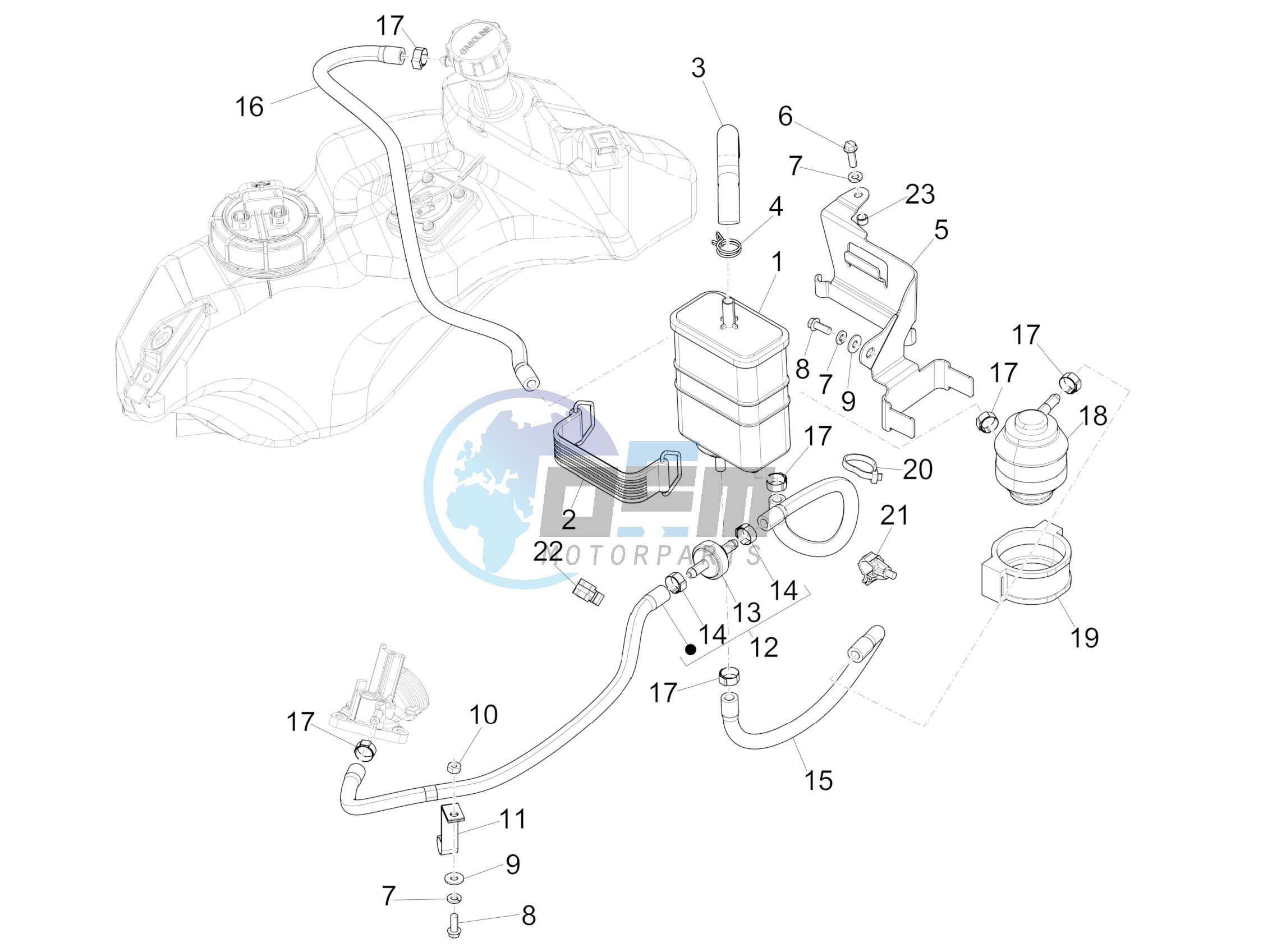 Anti-percolation system