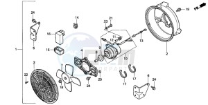 TRX300FW FOURTRAX 300 4X4 drawing COOLING FAN