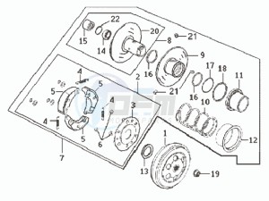 DD50 drawing DRIVE PULLEY / V-BELT