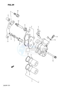 DR250 (E24) drawing FRONT CALIPER