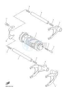 FJR1300A FJR1300-A FJR1300A ABS (B888) drawing SHIFT CAM & FORK