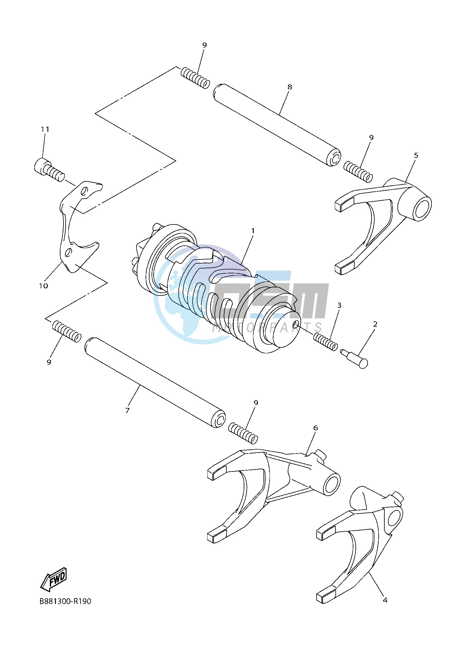 SHIFT CAM & FORK