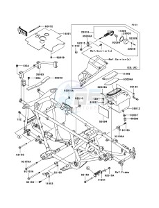 KVF650_4X4 KVF650DBF EU GB drawing Frame Fittings