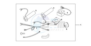 VT750C9 E / MKH MME drawing GRIP HEATER CUSTOM'S