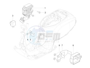 SXL 125 4T 3V drawing Voltage Regulators - Electronic Control Units (ecu) - H.T. Coil