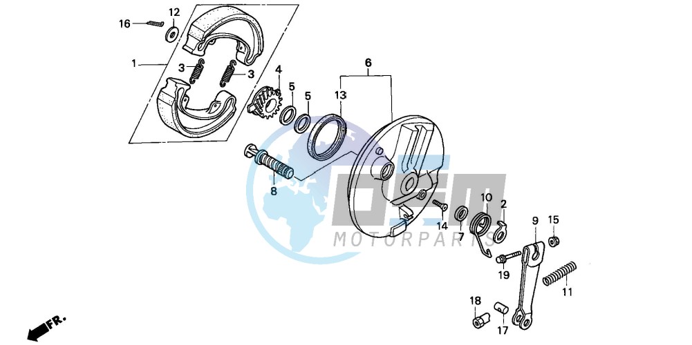 FRONT BRAKE PANEL