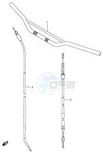 RM125 (E2) drawing HANDLEBAR