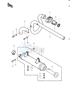 KLT 200 B [KLT200] (B1) | SOLID AXLE [KLT200] drawing MUFFLER