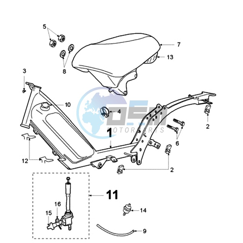 FRAME AND SADDLE