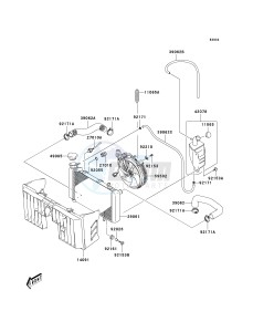 KSF 400 A [FX400] (A6F) A6F drawing RADIATOR