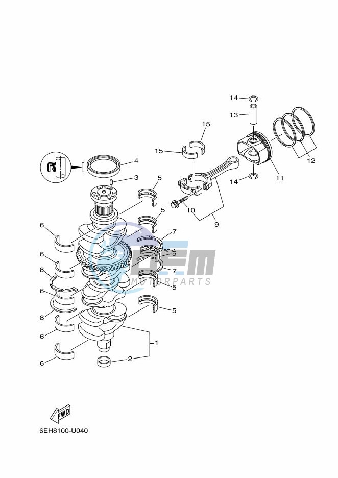 CRANKSHAFT--PISTON