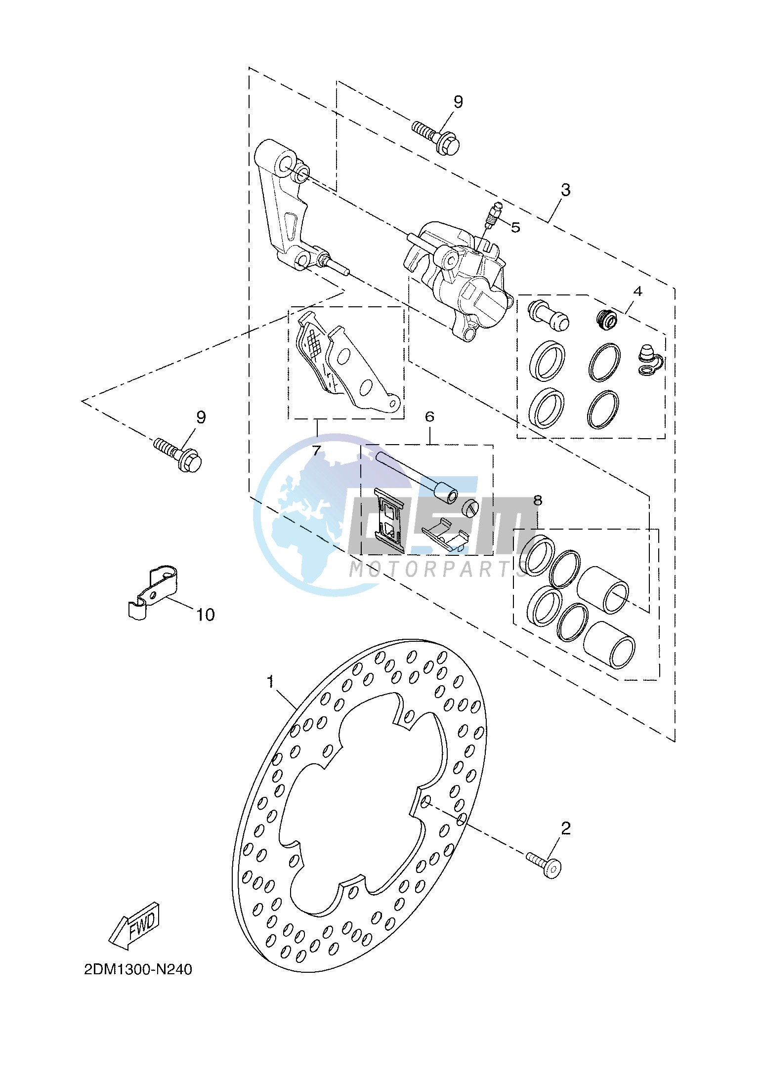 FRONT BRAKE CALIPER