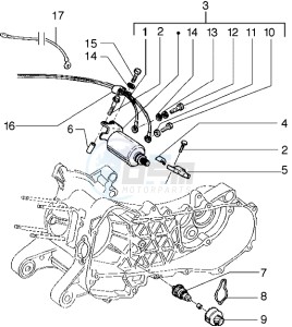 Liberty 125 drawing Electric starter