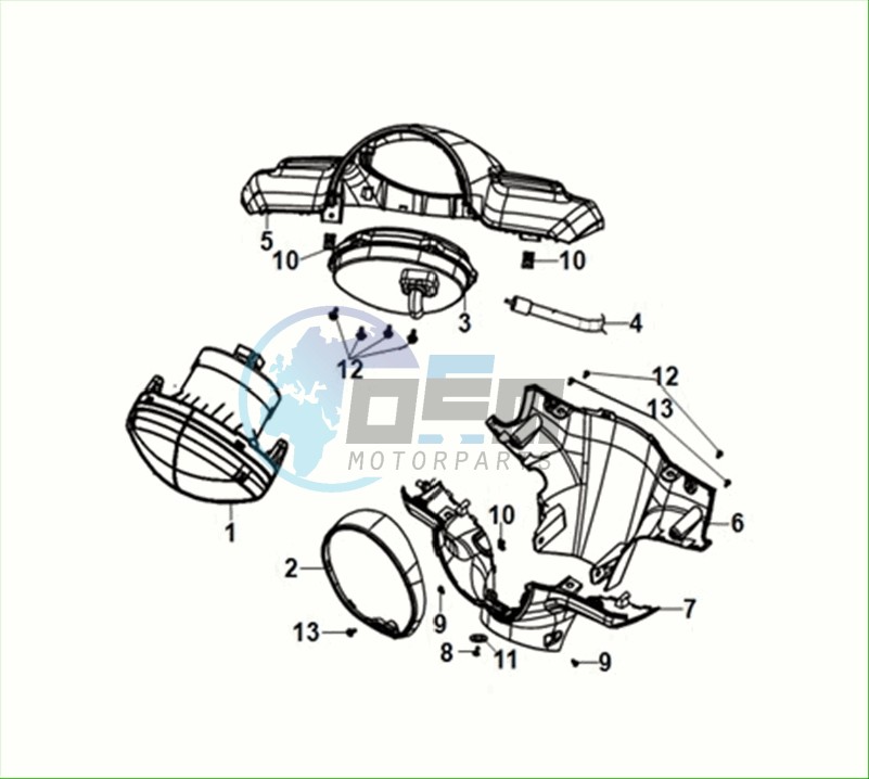 HANDLE COVER HEAD LIGHT