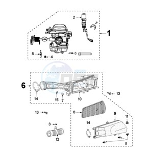 VCLIC EVP2 drawing CARBURETTOR