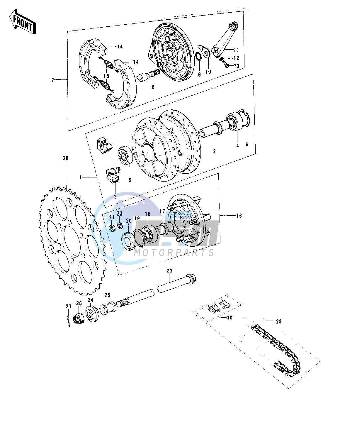 REAR HUB_BRAKE_CHAIN -- KX250-A_A3- -