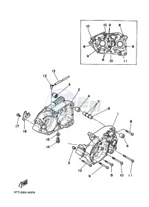 DT125 (3TTV) drawing CRANKCASE