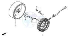 CBR600F drawing GENERATOR