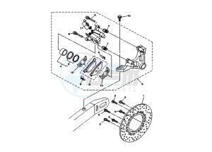 TDM A 900 drawing REAR BRAKE CALIPER