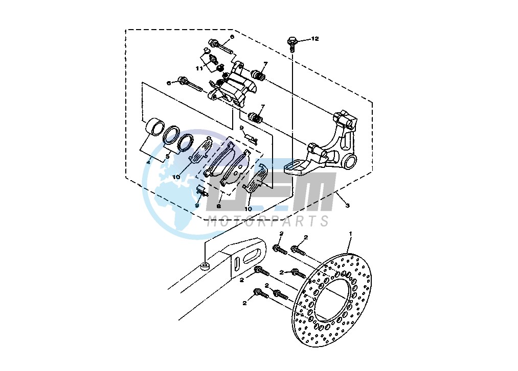 REAR BRAKE CALIPER