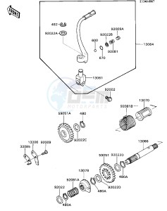 KD 80 N [KD80] (N1-N3) [KD80] drawing KICKSTARTER MECHANISM