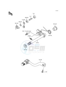 KX 250 K [KX250] (K5) [KX250] drawing GEAR CHANGE MECHANISM