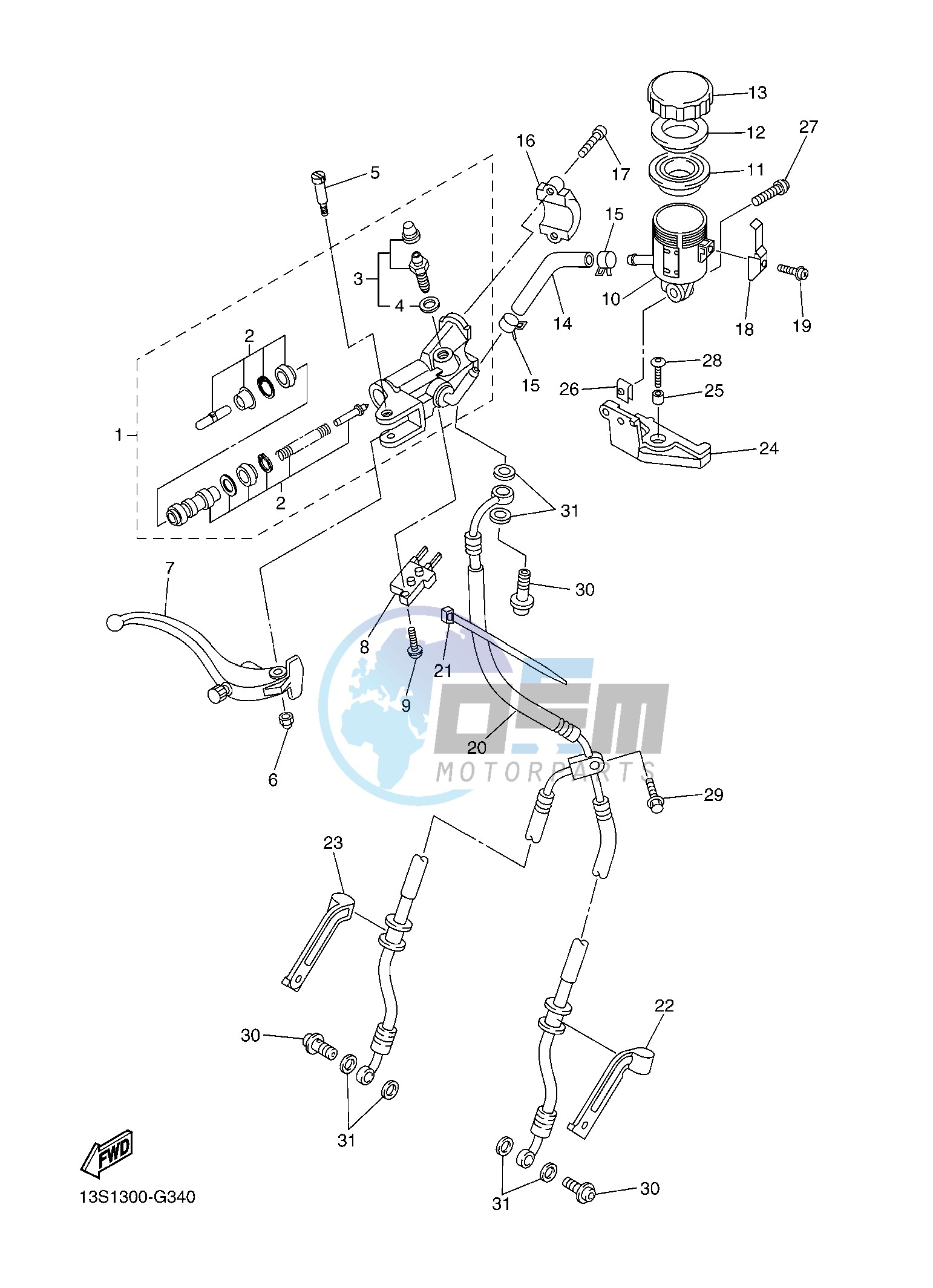 FRONT MASTER CYLINDER