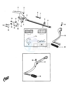 F3 [BUSHWHACKER] 175 [BUSHWHACKER] drawing GEAR CHANGE MECHANISM