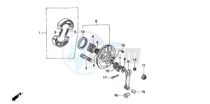 CG125 drawing FRONT BRAKE PANEL