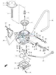 LT-F400 (E24) drawing CARBURETOR