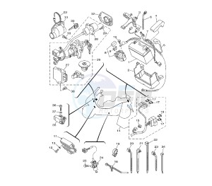 YP MAJESTY ABS 400 drawing BATTERY