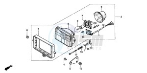 NX125 drawing HEADLIGHT