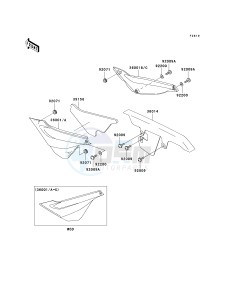 KL 250 G [SUPER SHERPA] (G4-G8 G8 CAN ONLY) [SUPER SHERPA] drawing SIDE COVERS_CHAIN COVER