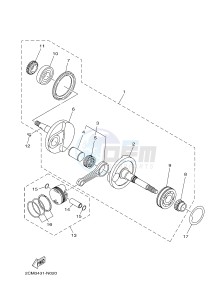 MW125 TRICITY 125 (2CMJ 2CMK) drawing CRANKSHAFT & PISTON