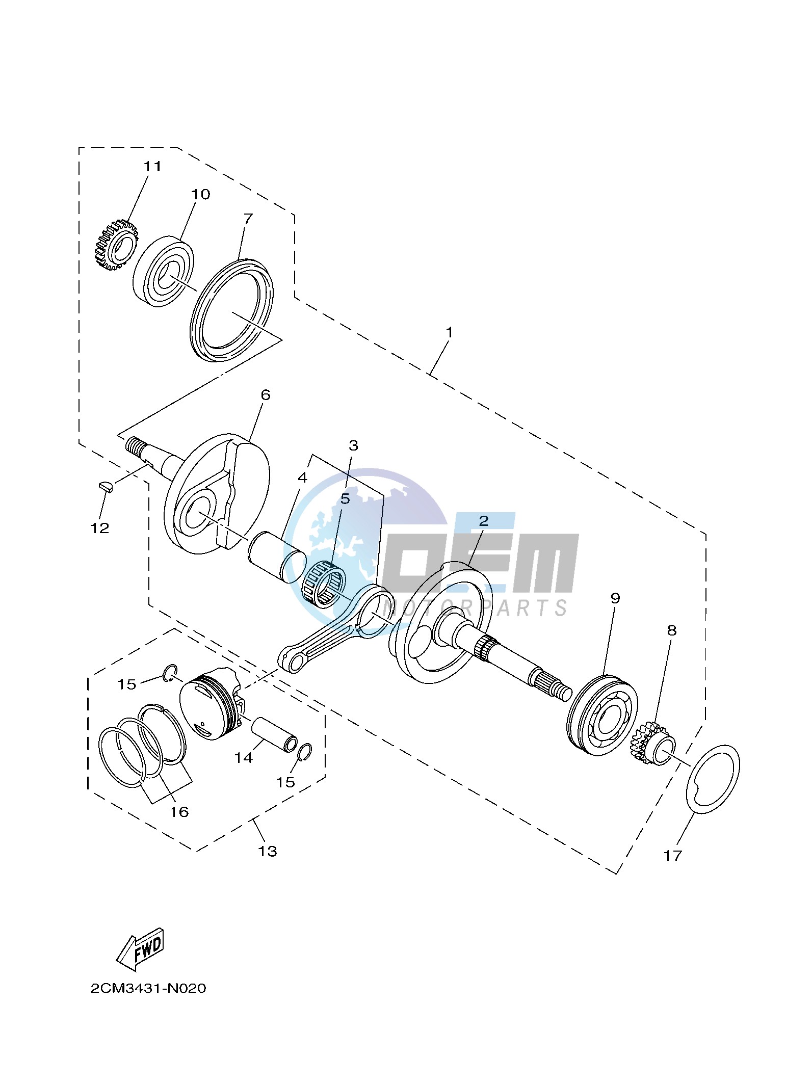 CRANKSHAFT & PISTON